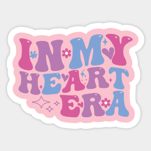 In My Heart era groovy Heart Sign Lover Womens Sticker